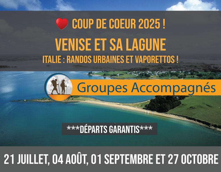 Un véritable « trekking urbain » avec de vraies randonnées dans un des sites les plus prestigieux du monde, Venise et les îles de sa lagune, Euro-Rando, Nicole Voyage, Vaudreuil, QC